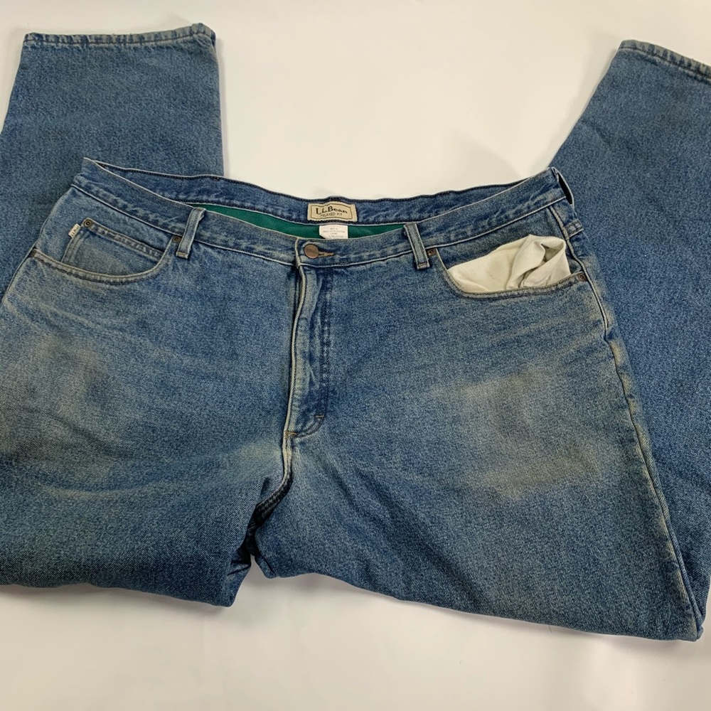 LL Bean insulated jeans size 44x34